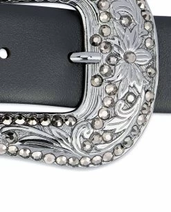 Black Western Belt | Black Rhinestone Buckle 14 Black Western Belt | Black Rhinestone Buckle -Belt Shop Black Western Belt Black Rhinestone Buckle Black stones