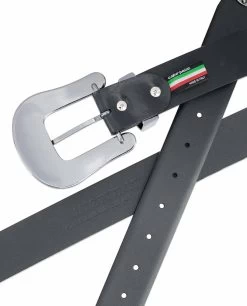 Black Western Belt | Black Rhinestone Buckle 15 Black Western Belt | Black Rhinestone Buckle -Belt Shop Black Western Belt Black Rhinestone Buckle Made in Italy