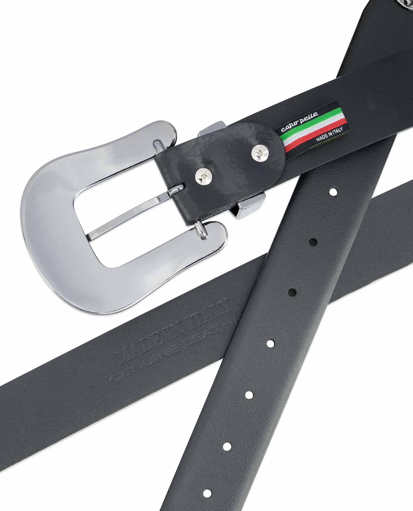 Black Western Belt | Black Rhinestone Buckle 8 Black Western Belt | Black Rhinestone Buckle - Image 6