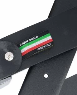 Black Western Belt | Black Rhinestone Buckle 16 Black Western Belt | Black Rhinestone Buckle -Belt Shop Black Western Belt Black Rhinestone Buckle Woven tag