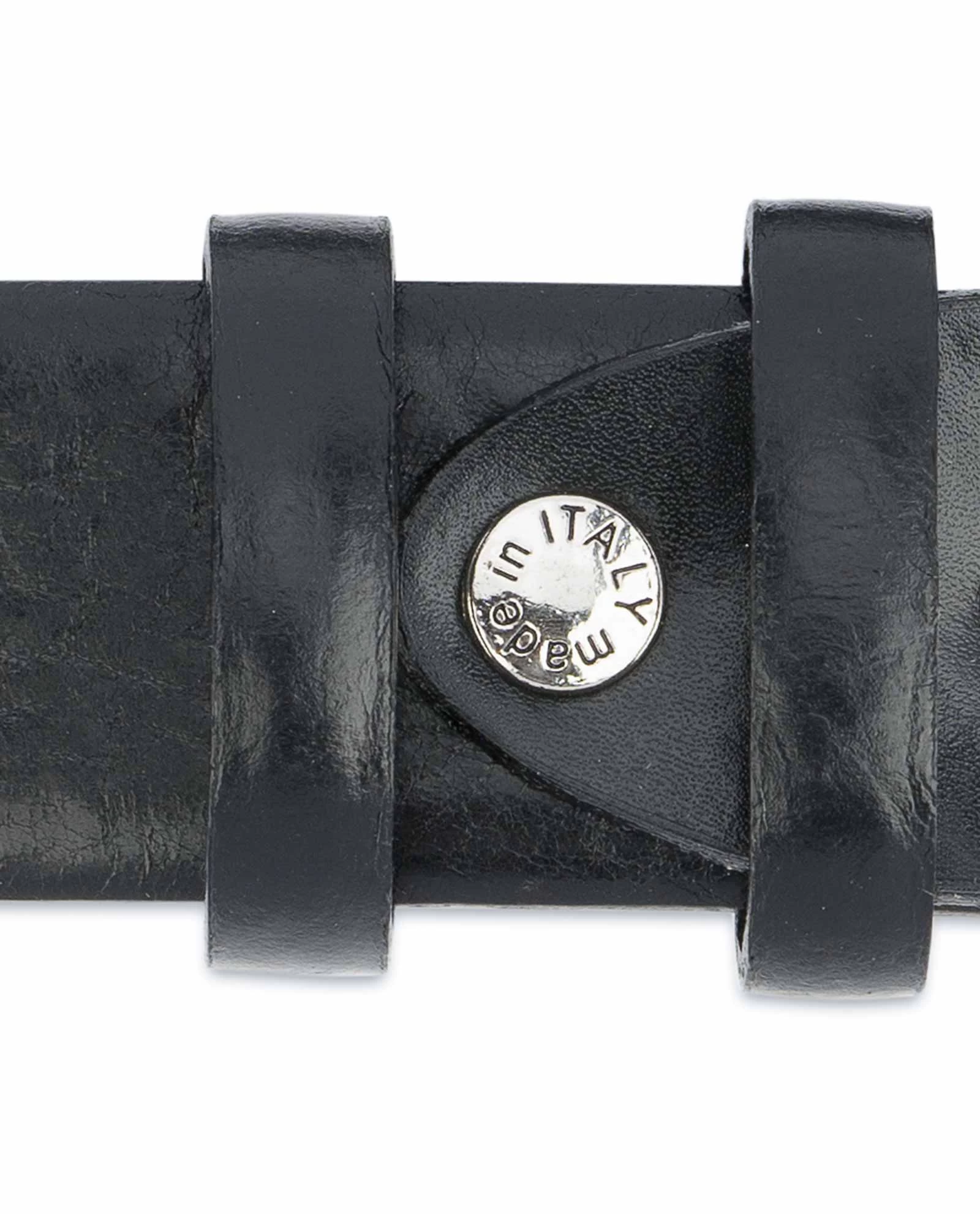 Black Western Belt Mens | Veg Tan Leather 9 Black Western Belt Mens | Veg Tan Leather - Image 7