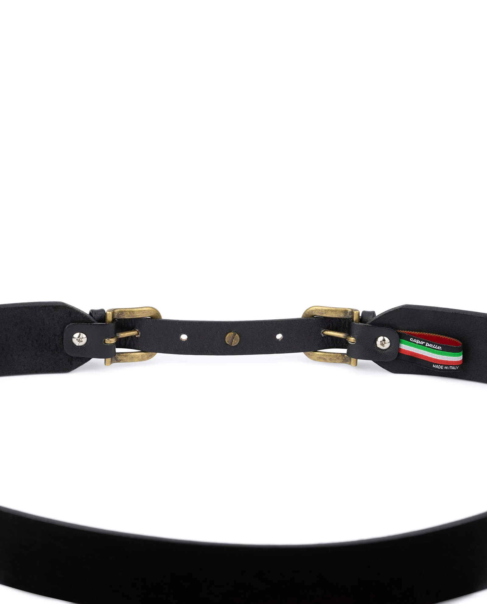Black Double Buckle Belt | Womens 40 Mm Wide 3 Black Double Buckle Belt | Womens 40 Mm Wide