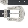 Black Western Belt With Rhinestone Buckle 1 Black Western Belt With Rhinestone Buckle -Belt Shop Black western belt with rhinestone buckle copy