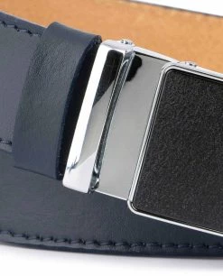 Blue Mens Click Belt With Slide Buckle -Belt Shop Blue Mens Click Belt with Slide Buckle 2