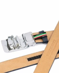 Blue Mens Click Belt With Slide Buckle -Belt Shop Blue Mens Click Belt with Slide Buckle 6