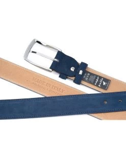 Blue Suede Belt | Genuine Leather