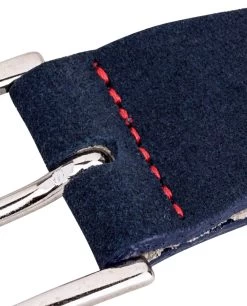 Blue Suede Small Belt Buckle