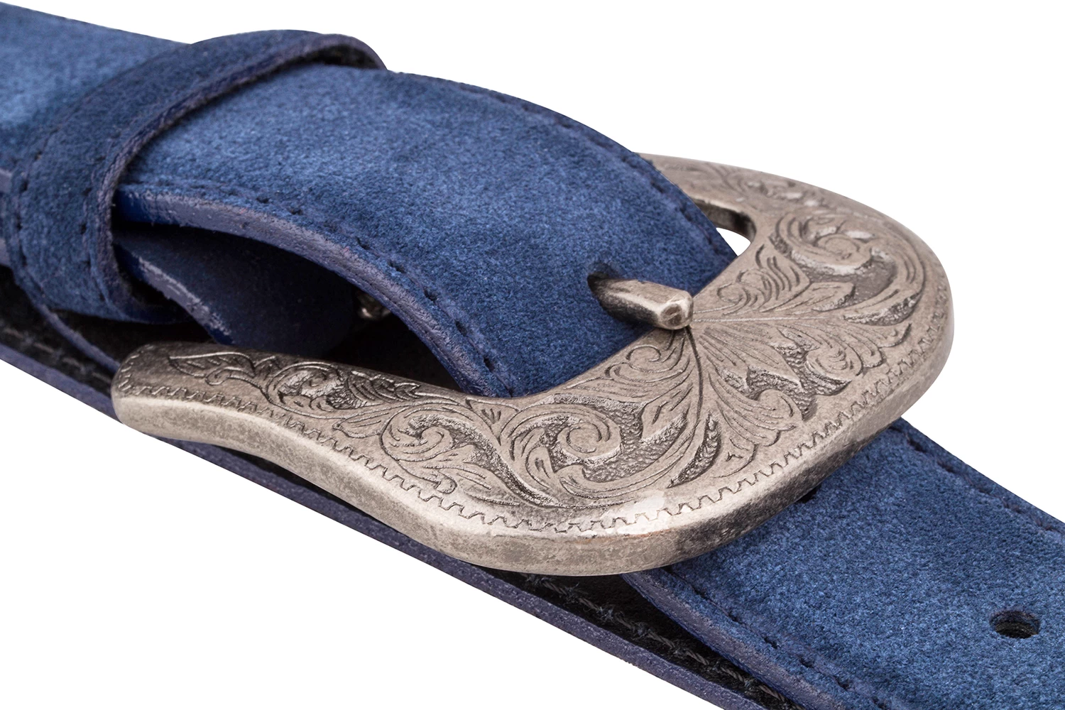 Blue Suede Western Belt 3 Blue Suede Western Belt