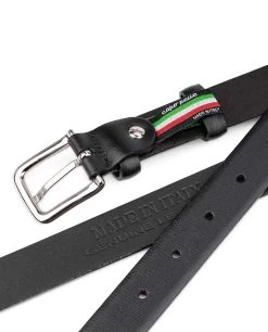 Boys Leather Belt In Black