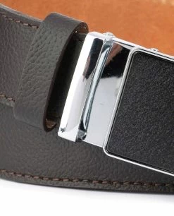Brown Automatic Buckle Belt For Men 12 Brown Automatic Buckle Belt For Men -Belt Shop Brown Automatic Buckle Belt for Men 2