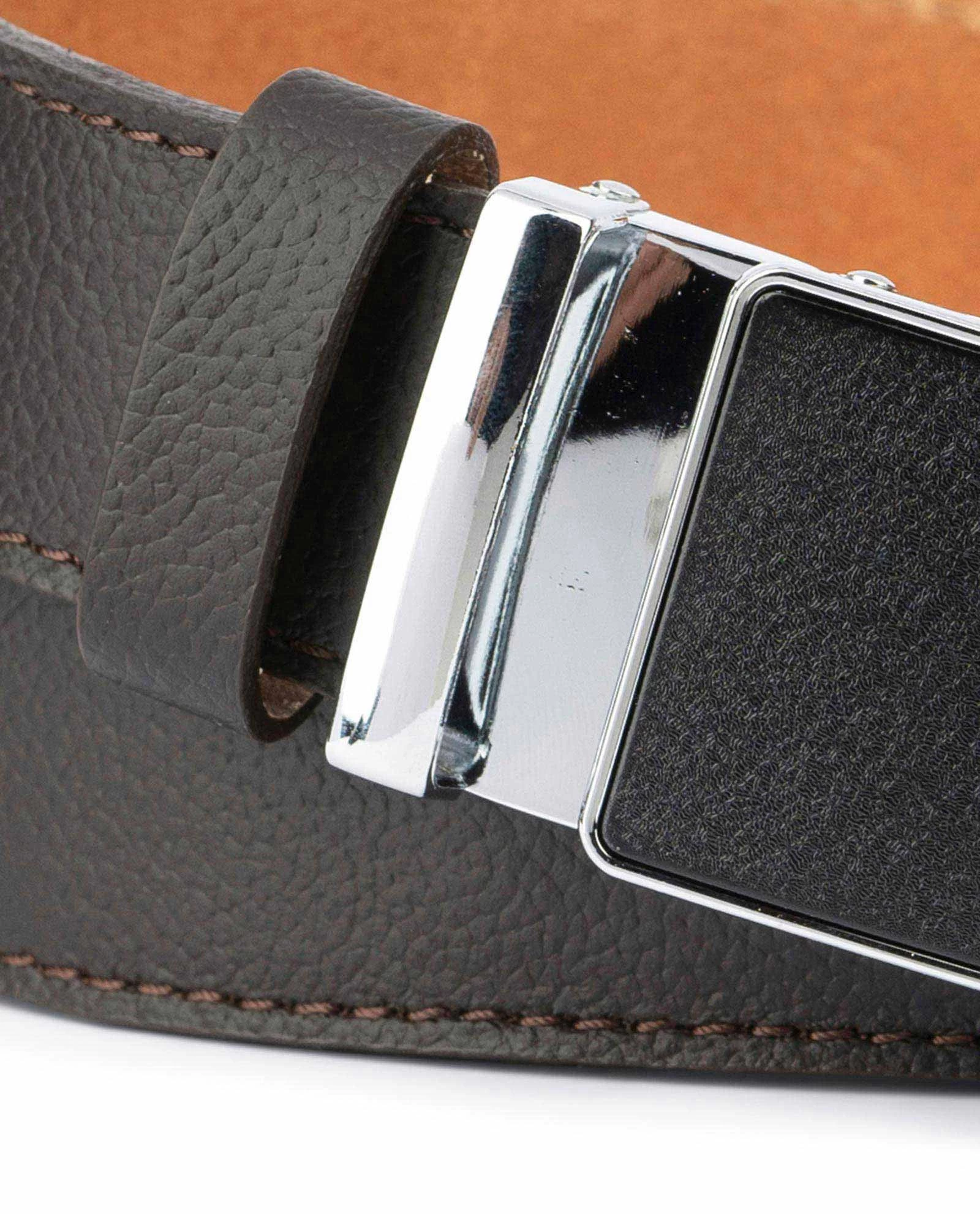 Brown Automatic Buckle Belt For Men 7 Brown Automatic Buckle Belt For Men - Image 5