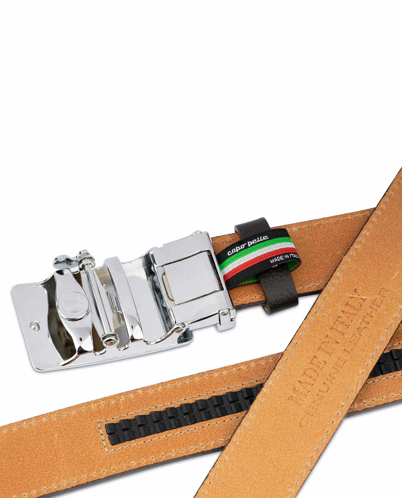 Brown Automatic Buckle Belt For Men 4 Brown Automatic Buckle Belt For Men - Image 2