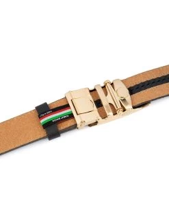 Brown Comfort Click Belt Gold Buckle -Belt Shop Brown Comfort Click Belt Gold Buckle 4