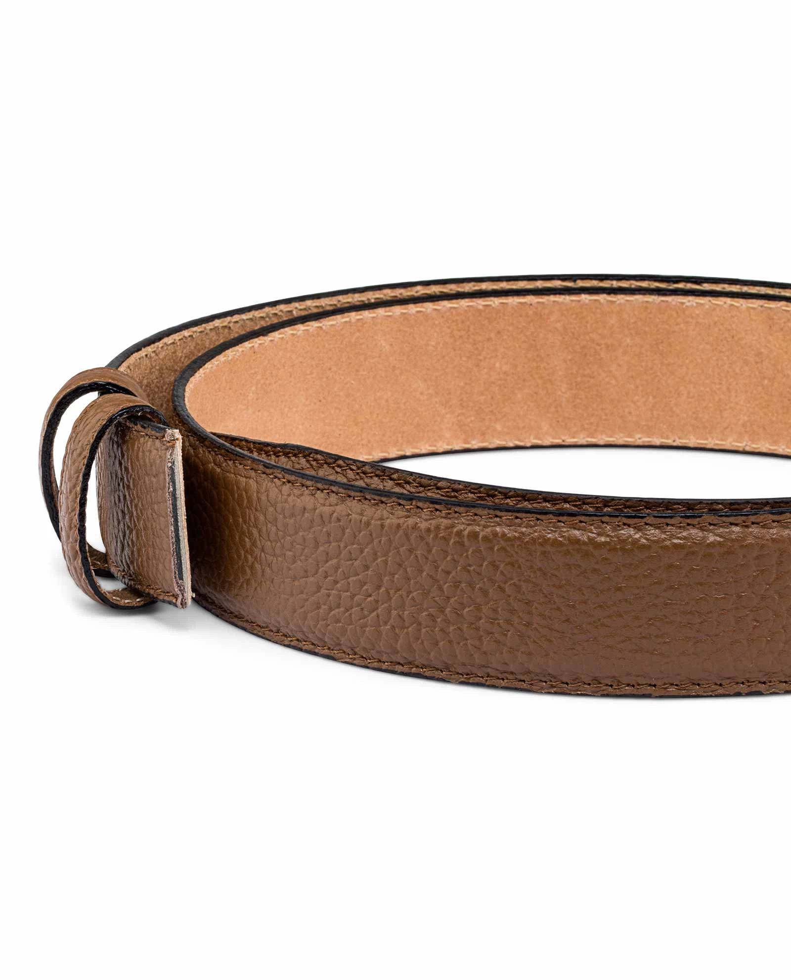 Brown Cow Leather Belt Strap 3 Brown Cow Leather Belt Strap