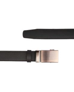 Brown Men’s Click Belt With Copper Buckle -Belt Shop Brown Mens Click Belt With Copper Buckle 2