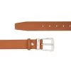 Brown Western Belt With Silver Buckle -Belt Shop Brown Western Belt with Silver Buckle 2