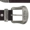 Brown Western Belt With Metal Silver Buckle -Belt Shop Brown western belt with metal silver buckle copy