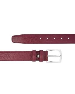 Burgundy Belt For Men | Genuine Leather
