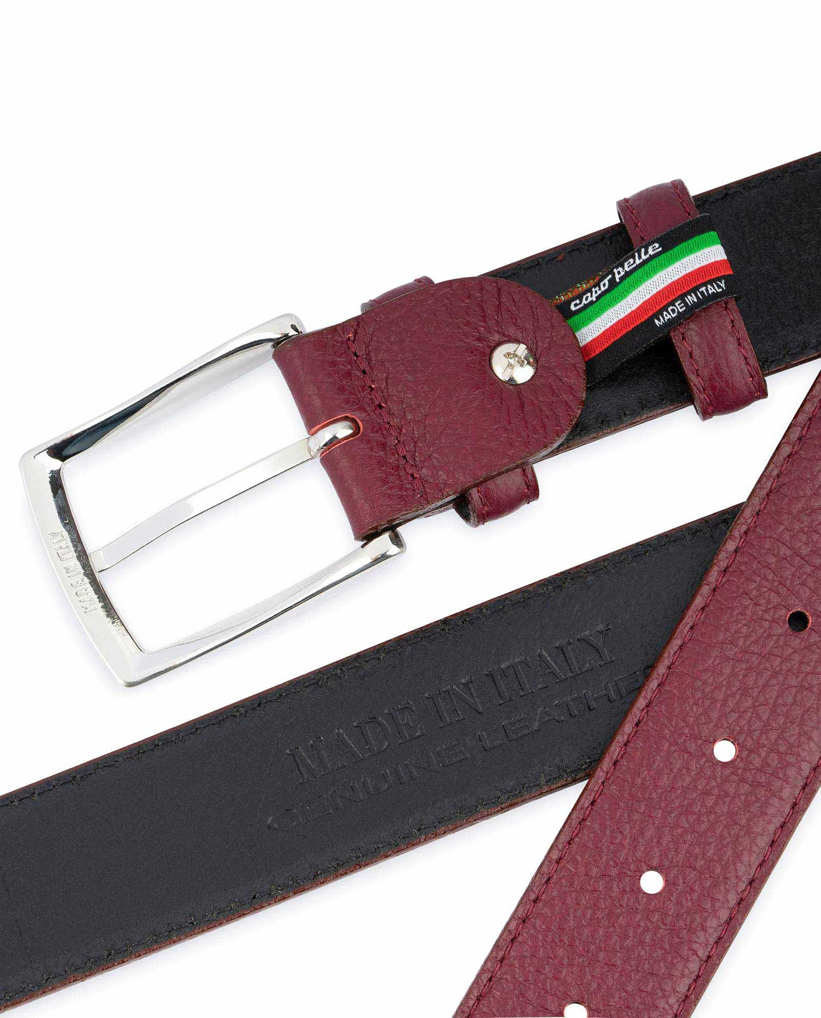 Great Gift Ideas For Men | Burgundy Leather Belt 4 Great Gift Ideas For Men | Burgundy Leather Belt - Image 2