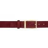 Burgundy Belt With Gold Buckle | Suede Leather -Belt Shop Burgundy Belt With Gold Buckle Suede Leather On pants
