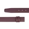 Burgundy Belt Without Buckle -Belt Shop Burgundy Belt Without Buckle Replacement strap 2