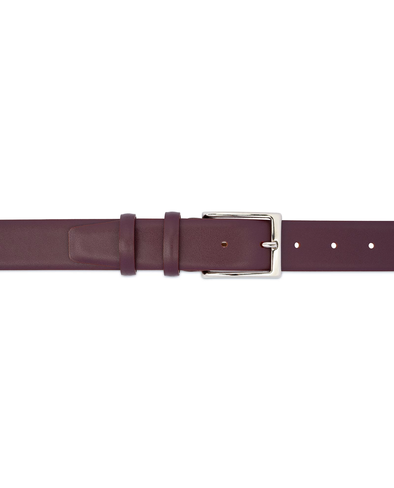 Burgundy Belt For Men | Italian Leather 4 Burgundy Belt For Men | Italian Leather - Image 2