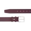 Burgundy Belt For Men | Italian Leather
