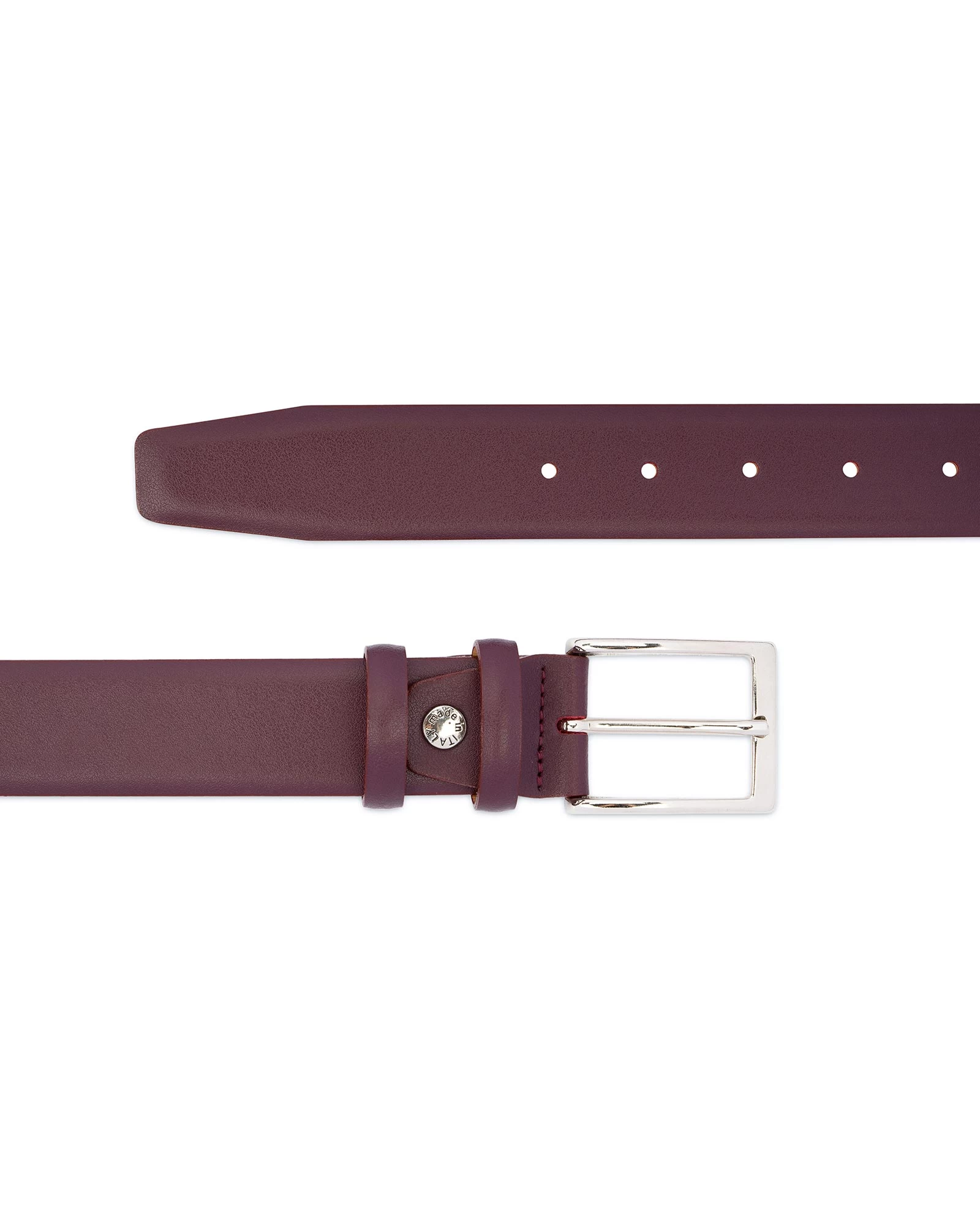 Burgundy Belt For Men | Italian Leather 3 Burgundy Belt For Men | Italian Leather