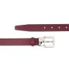 Burgundy Dress Belt | Womens Square Buckle 2 Burgundy Dress Belt | Womens Square Buckle -Belt Shop Burgundy Dress Belt Womens Square Buckle Genuine leather