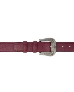 Burgundy Western Belt With Buckle | Italian Leather 8 Burgundy Western Belt With Buckle | Italian Leather -Belt Shop Burgundy Western Belt With Buckle Italian Genuine Leather