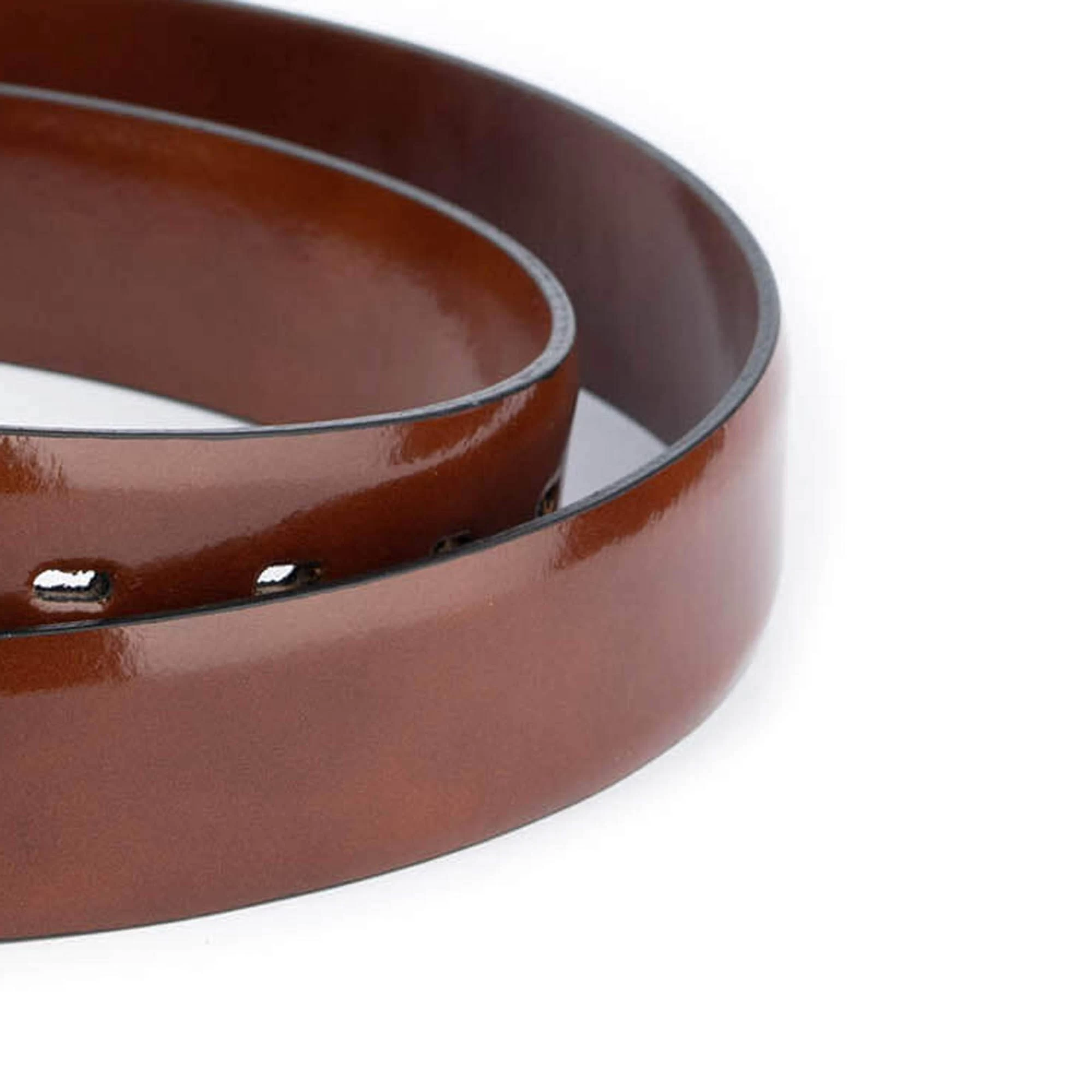 Western Brown Belt With Black Crystal Buckle 5 Western Brown Belt With Black Crystal Buckle - Image 3