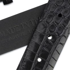 Cowboy Western Belts – Black Croco Leather 14 Cowboy Western Belts – Black Croco Leather -Belt Shop CRST35NOST 3 2