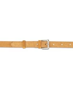 Camel Suede Belt 20 Mm 8 Camel Suede Belt 20 Mm -Belt Shop Camel Suede Belt 20 mm 3