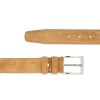 Good Fathers Day Gift | Camel Suede Belt -Belt Shop Camel Suede Belt 3.5 cm 2