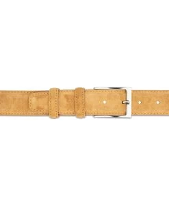 Good Fathers Day Gift | Camel Suede Belt -Belt Shop Camel Suede Belt 3.5 cm 3