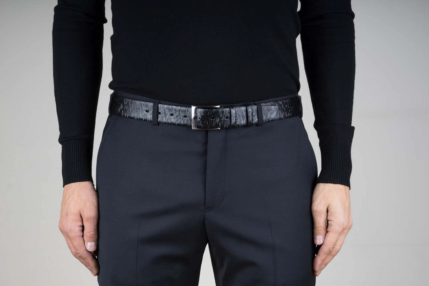 Carbon Printed Leather Belt 4 Carbon Printed Leather Belt - Image 2