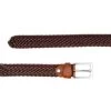 Cognac Brown Braided Belt For Men -Belt Shop Cognac Brown Braided Belt For Men 2