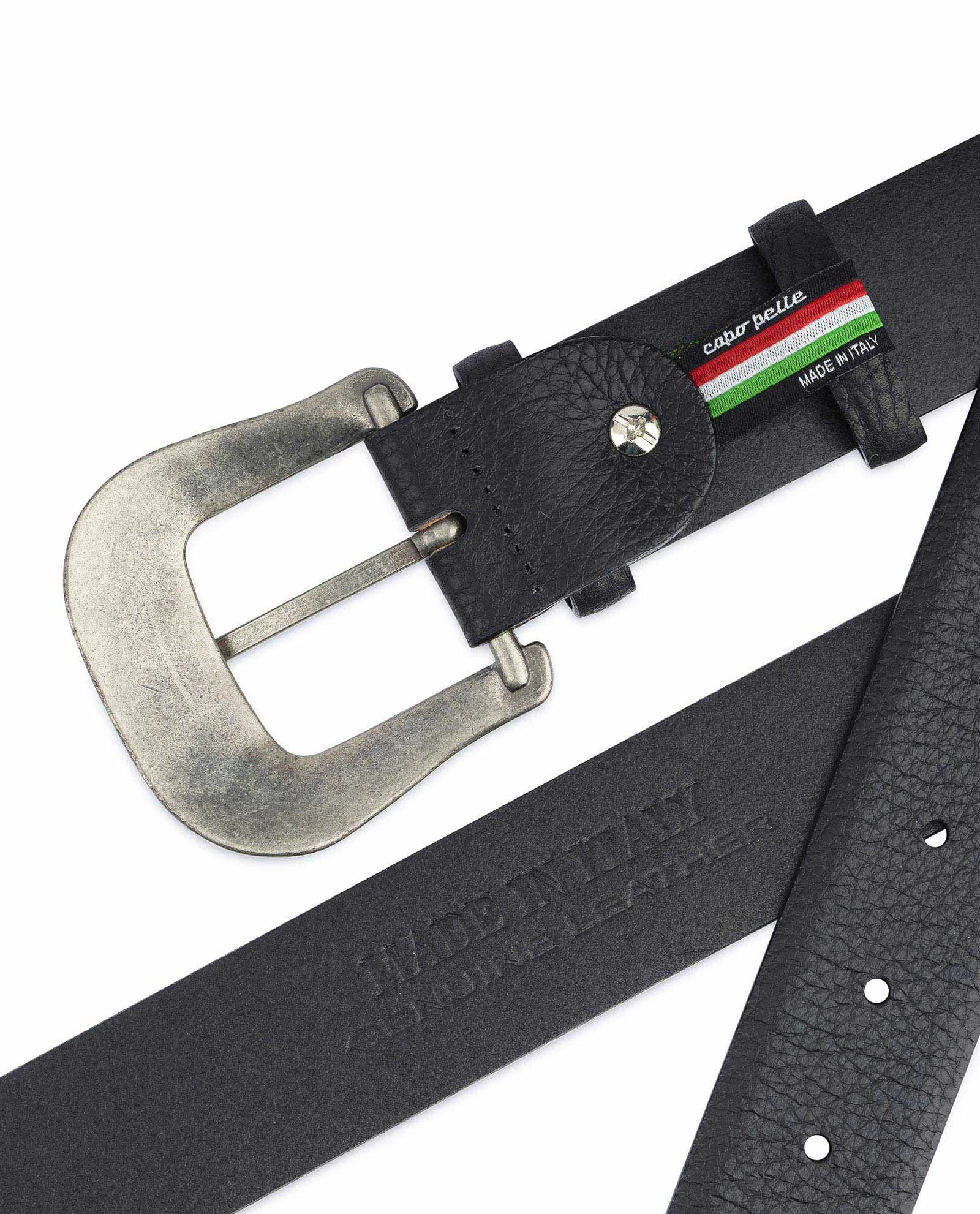 Cowboy Belt With Buckle | Genuine Leather 5 Cowboy Belt With Buckle | Genuine Leather - Image 3