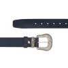 Cowboy Western Belt | Dark Blue Leather