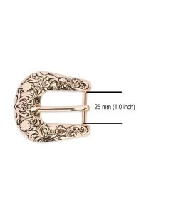Cowgirl Rose Gold Belt Buckle 10 Cowgirl Rose Gold Belt Buckle -Belt Shop Cowgirl rose gold belt buckle WEST25ROGD 4
