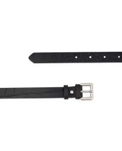 Boys Belts | Croco Embossed Leather