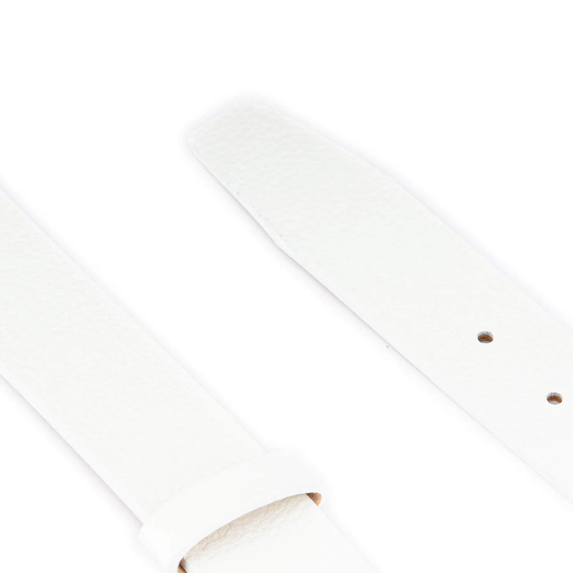 White Leather Casual Mens Belt With Stylish Buckle 7 White Leather Casual Mens Belt With Stylish Buckle - Image 5