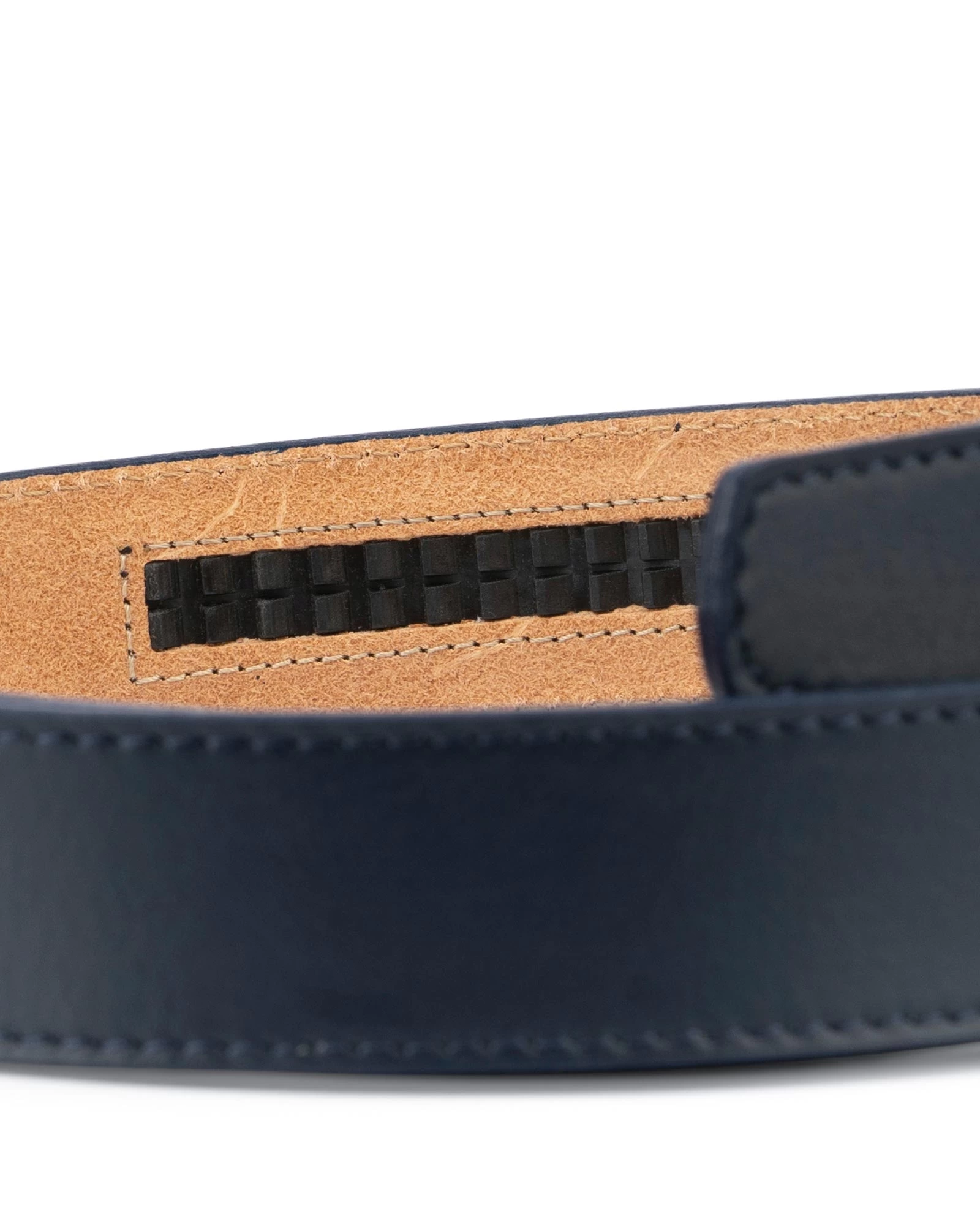 Dark Blue Mens Ratchet Belt With Antique Gold Buckle 6 Dark Blue Mens Ratchet Belt With Antique Gold Buckle - Image 4