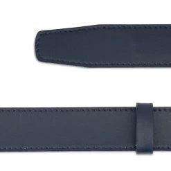 Blue Mens Ratchet Belt With Black Luxury Buckle -Belt Shop Dark Blue Leather Strap for Ratchet Belt 007 2