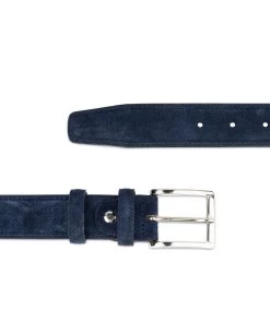 Dark Blue Suede Belt