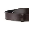 Brown Ratchet Leather Belt With Gray Circle Buckle -Belt Shop Dark Brown Leather Strap for Ratchet Belt 001 9