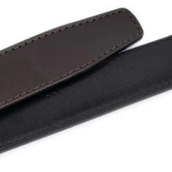 Brown Leather Slide Mens Belt For Jeans 16 Brown Leather Slide Mens Belt For Jeans -Belt Shop Dark Brown Leather Strap for Ratchet Belt 002 12