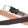 Dark Brown Suede Belt -Belt Shop Dark Brown Suede Belt 35 mm Genuine Leather Capo Pelle Tags Heat stamp