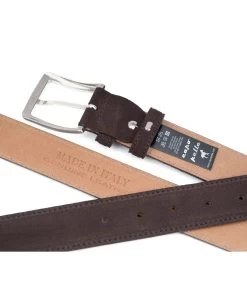 Dark Brown Suede Belt