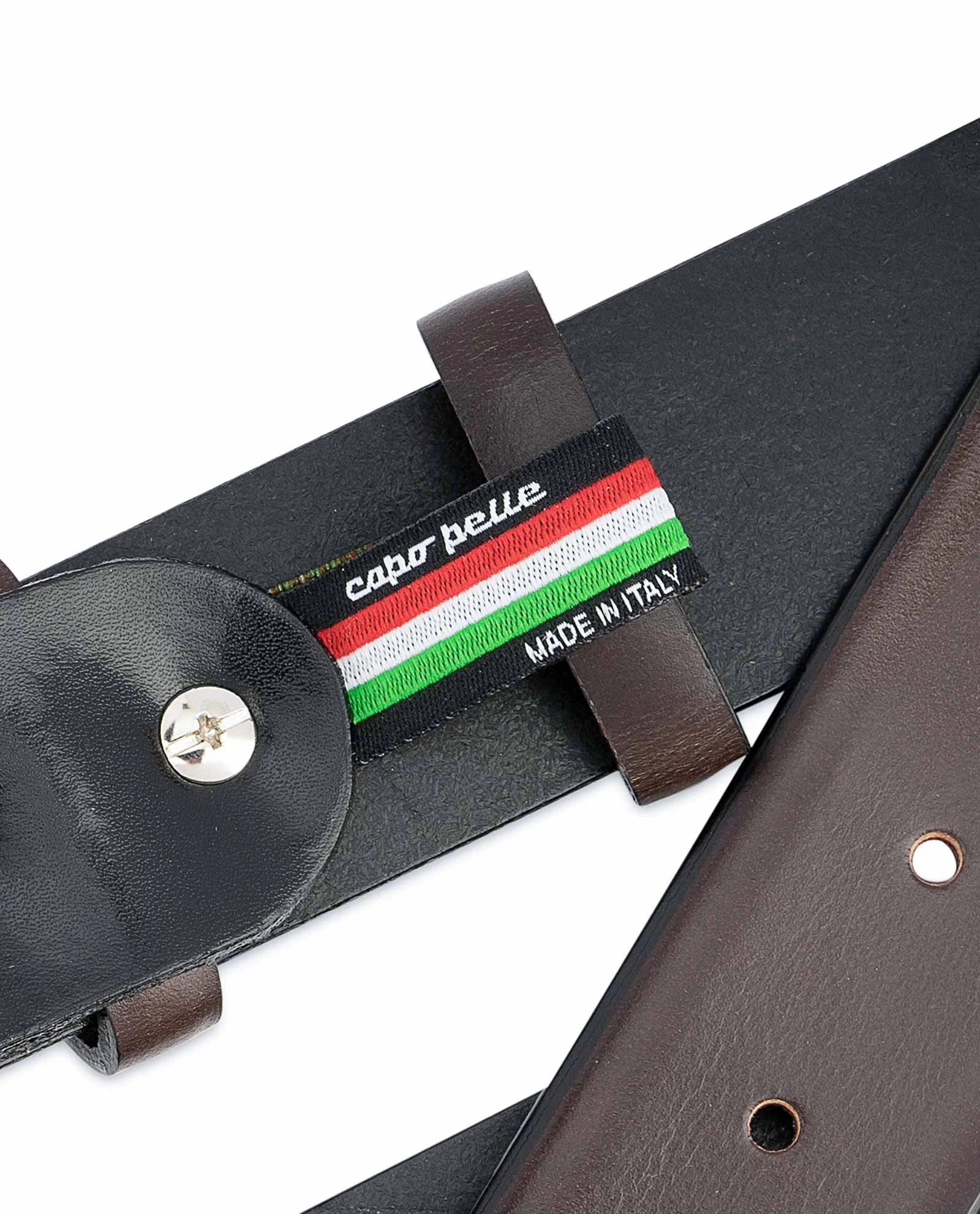 Dark Brown Western Belt Mens | Veg Tan Leather 12 Dark Brown Western Belt Mens | Veg Tan Leather - Image 10